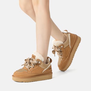 EVER AU Australien Kvinnor Marmorerad Snörning Plattform Sneakers Stövlar