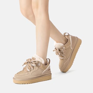 EVER AU Australia Women Marbled Lace Up Platform Sneaker Boots