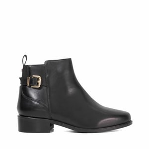 Dune Ladies Padri - Leather Buckle Detail Ankle Boots