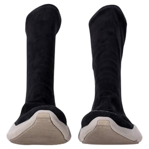 Rick Owens x Adidas Sock Runner Sneakers i svart mocka