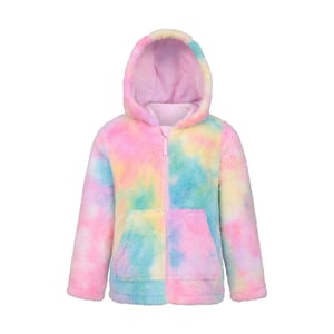 Mountain Warehouse Kinder/Kids Knusse Regenboog Hoodie met Volledige Ritssluiting (Helder Roze)