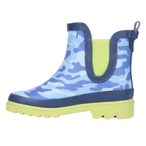 Mountain Warehouse Kinder/Kinder Lolly Camouflage Rubber Wellington Laarzen (Blauw)