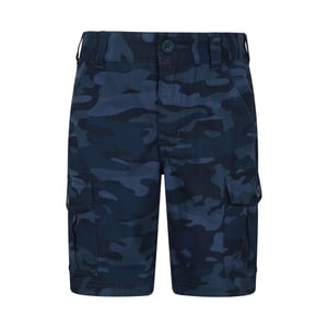Mountain Warehouse Childrens/Kids Camo Cargo Shorts (Marine)