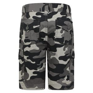 Mountain Warehouse Childrens/Kids Camo Cargo Shorts (Zwart)