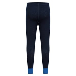 Mountain Warehouse Kinder/Kids II Merino Wol Base Layer Broekje (ZWART/BLAUW)