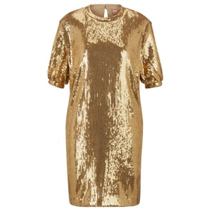 Boss Dames/Dames Pailletten Jurk (Goud)