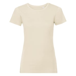 Russell Womens/Ladies Organic Short-Sleeved T-Shirt (Natural)