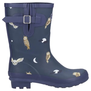 Cotswold Dames/Dames Woodland Uil Mid Cut Wellington Laarzen (Middenblauw)