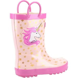 Cotswold Kinder/Kinder Puddle Eenhoorn Wellington Laarzen (Roze)