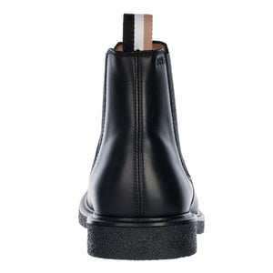 Boss Tunley Chelsea Boots i läder för herrar (Svart)