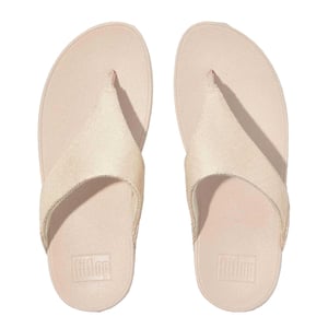 Fit Flop Dames/Dames Lulu Canvas teensandalen (Beige)