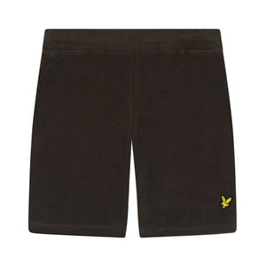 Boy's Lyle And Scott Juniors Towelling Shorts in olive