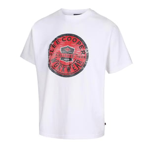 Lee Cooper Heren Grafisch T-Shirt (Wit)