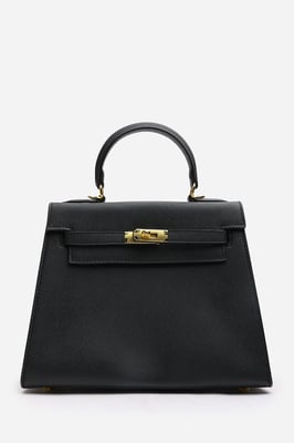 Wheres That From Womens 'Lluvia' Top Handle Satchel Mini Tote Bag With Turn-Lock Closure