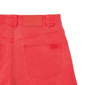 Lacoste Dames/Dames Bermuda Natural Geverfd Lange Shorts (Rood)