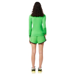 Lacoste Dames/Dames Pique Contrast Paneel Shorts (Groen)