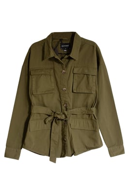 Khaki Safari Shirt Jacket