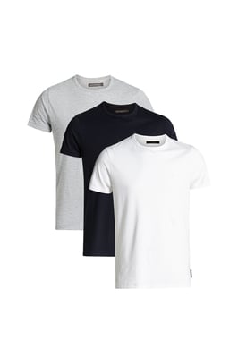 White 3 Pack Cotton Crew Neck Short Sleeve T-Shirts