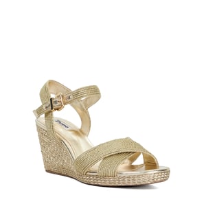 Dune Ladies Kolden - Metallic Braided Wedge Sandals