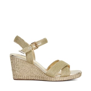 Dune Ladies Kolden - Metallic Braided Wedge Sandals