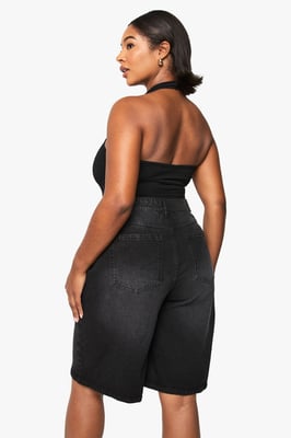 Plus Denim Jort