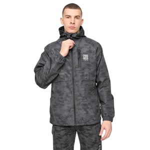 Crosshatch Heren Janscore jas met all-over print (Grijs)