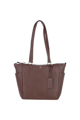 'Oxford' Elegant Real Leather Tote Bag