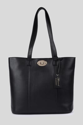 'Elegante Firenze' Real Leather Tote Bag