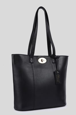'Elegante Firenze' Real Leather Tote Bag