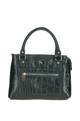 Croc Finish Real Leather Tote Bag