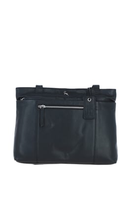 'Newport' Real Leather Multi-Pocket Shoulder Bag