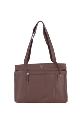 'Newport' Real Leather Multi-Pocket Shoulder Bag