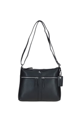 'Mourne' Sleek Real Leather Shoulder Bag