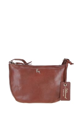 'Naomi' Real Leather Compact Crossbody Bag