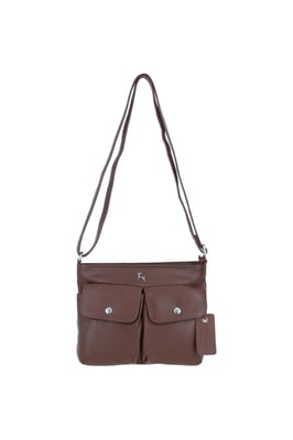 'Cardiff' Real Leather Crossbody Bag