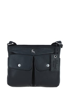 'Cardiff' Real Leather Crossbody Bag