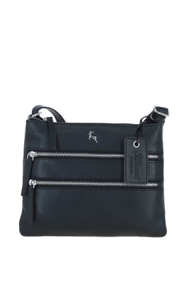 'Ayr' Real Leather Crossbody Bag