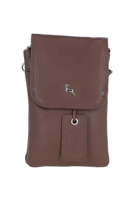 'York' Real Leather Smartphone Crossbody Bag