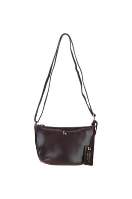 'Naomi' Real Leather Compact Crossbody Bag