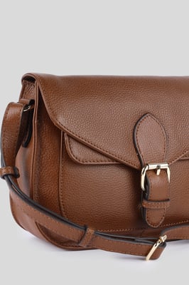 'Stile Fiorentino' Real Leather Crossbody Bag