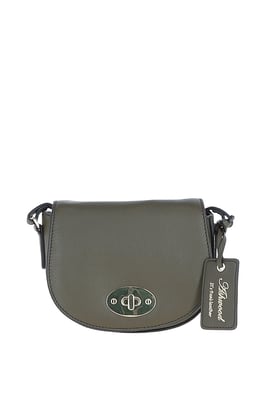 'Borsa della Moda' Real Leather Saddle Crossbody Bag