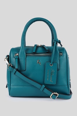 'Moda Siciliana' Real Leather Tote Crossbody Bag