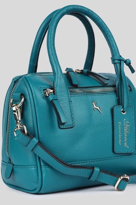 'Moda Siciliana' Real Leather Tote Crossbody Bag