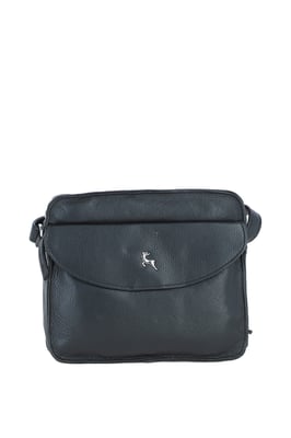 'Glasgow' Real Leather Crossbody Bag
