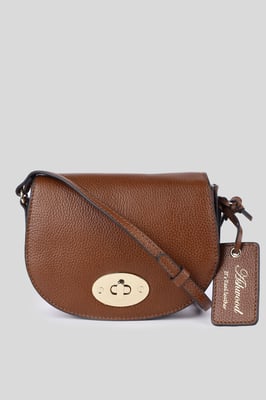 'Borsa della Moda' Real Leather Saddle Crossbody Bag