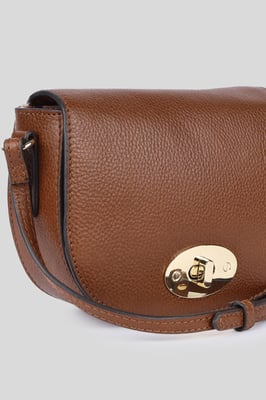 'Borsa della Moda' Real Leather Saddle Crossbody Bag