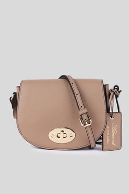 'Borsa della Moda' Real Leather Saddle Crossbody Bag
