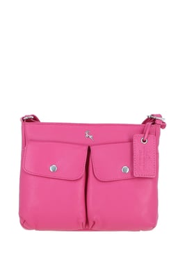 'Cardiff' Real Leather Crossbody Bag