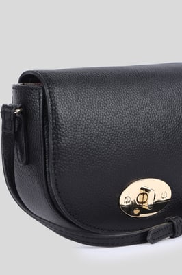 'Borsa della Moda' Real Leather Saddle Crossbody Bag