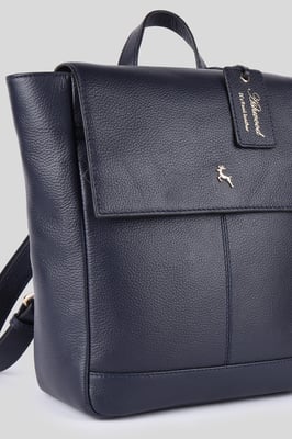 'Lussuria Venezia' Real Leather Flapover Backpack